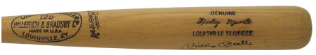 - 1973-75 Mickey Mantle Signed Coach’s Bat (34.75”)