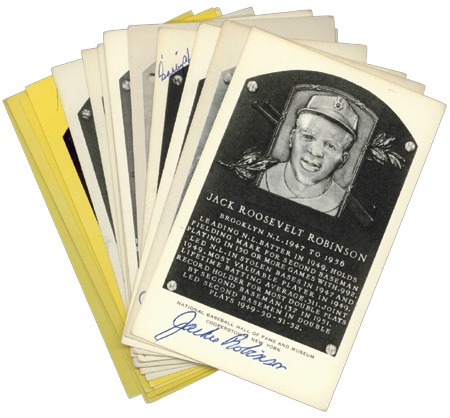 Baseball Autographs - Signed Hall of Fame Plaque Collection (19)