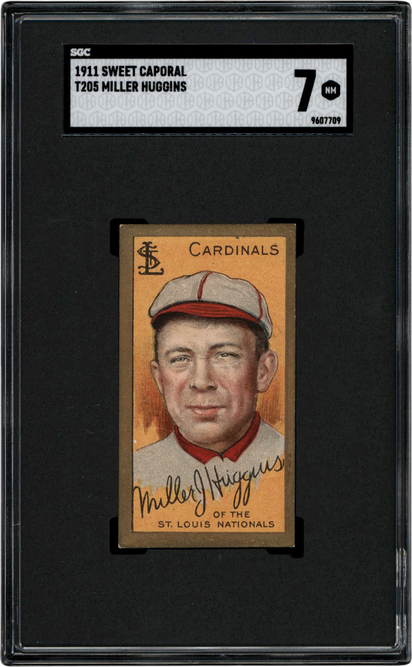 911 T205 Miller Huggins Sweet Caporal SGC NM 7 (Only Two Higher)
