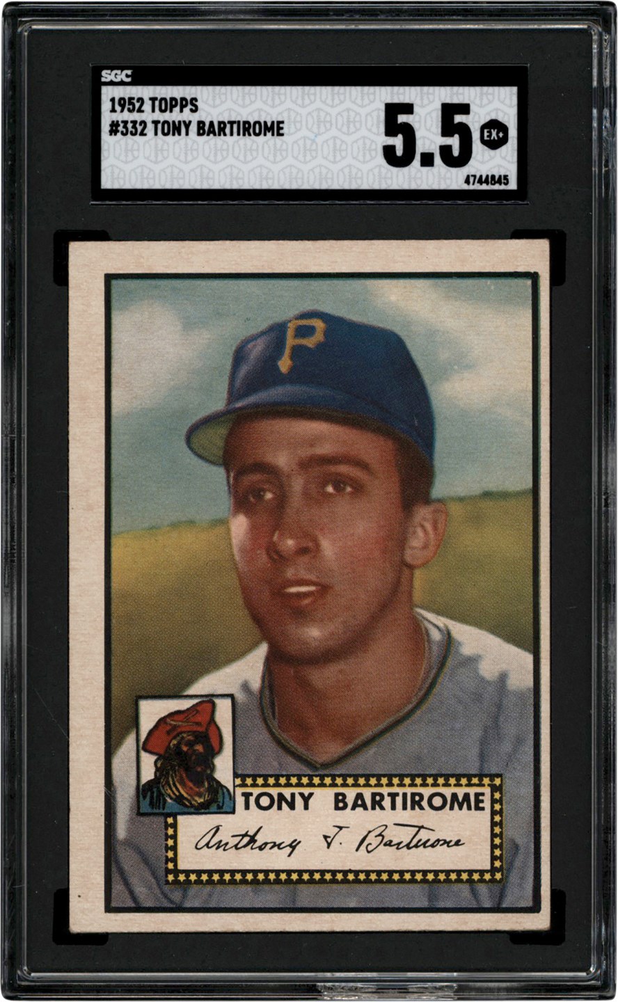 1952 Topps Baseball #332 Tony Baritone SGC EX+ 5.5