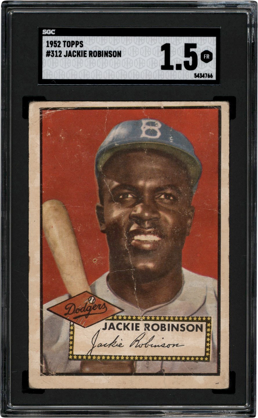 1952 Topps Baseball #312 Jackie Robinson SGC FR 1.5