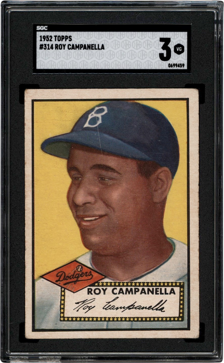 - 1952 Topps Baseball #314 Roy Campanella SGC VG 3