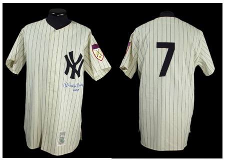 - Mickey Mantle Signed Jersey