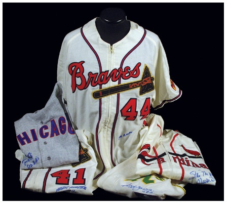 - Hall of Famers Signed Baseball Jerseys (5)