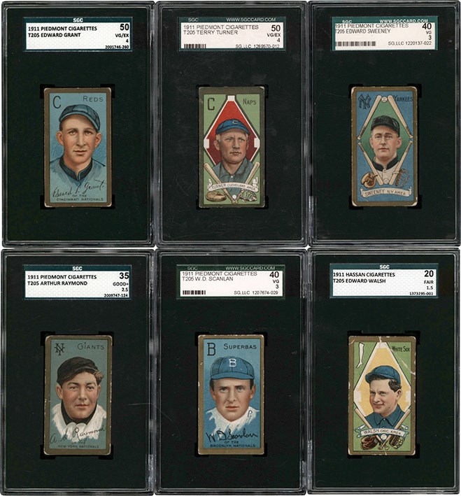 1911 T205 Short Print Collection w/Ed Walsh (15) All SGC