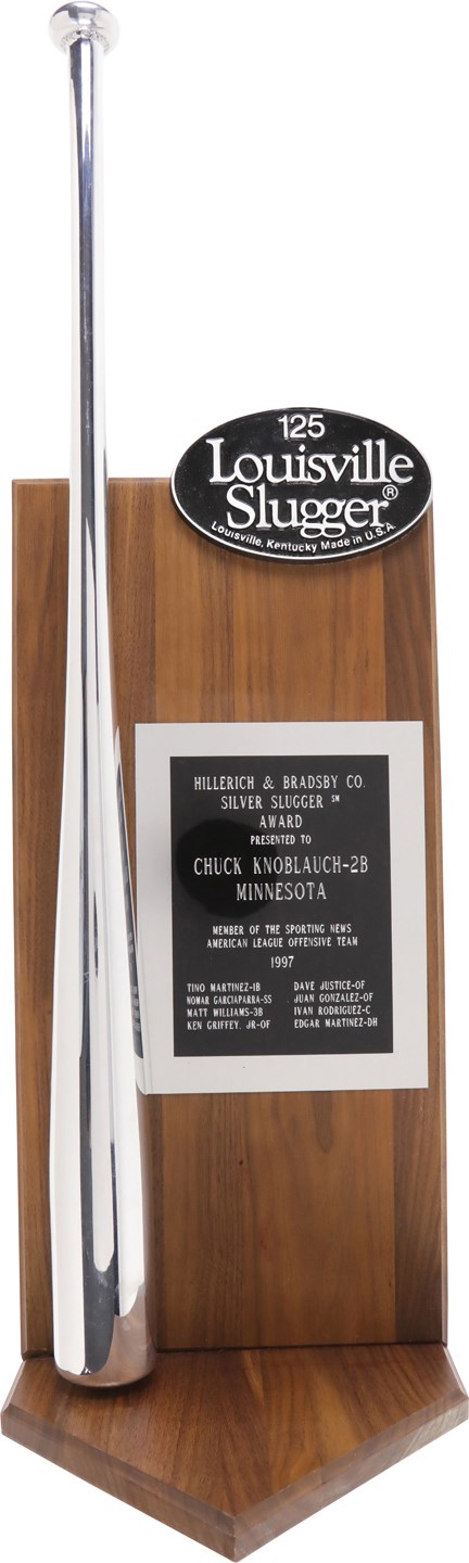 Baseball Awards - 1997 Chuck Knoblauch Silver Slugger Award