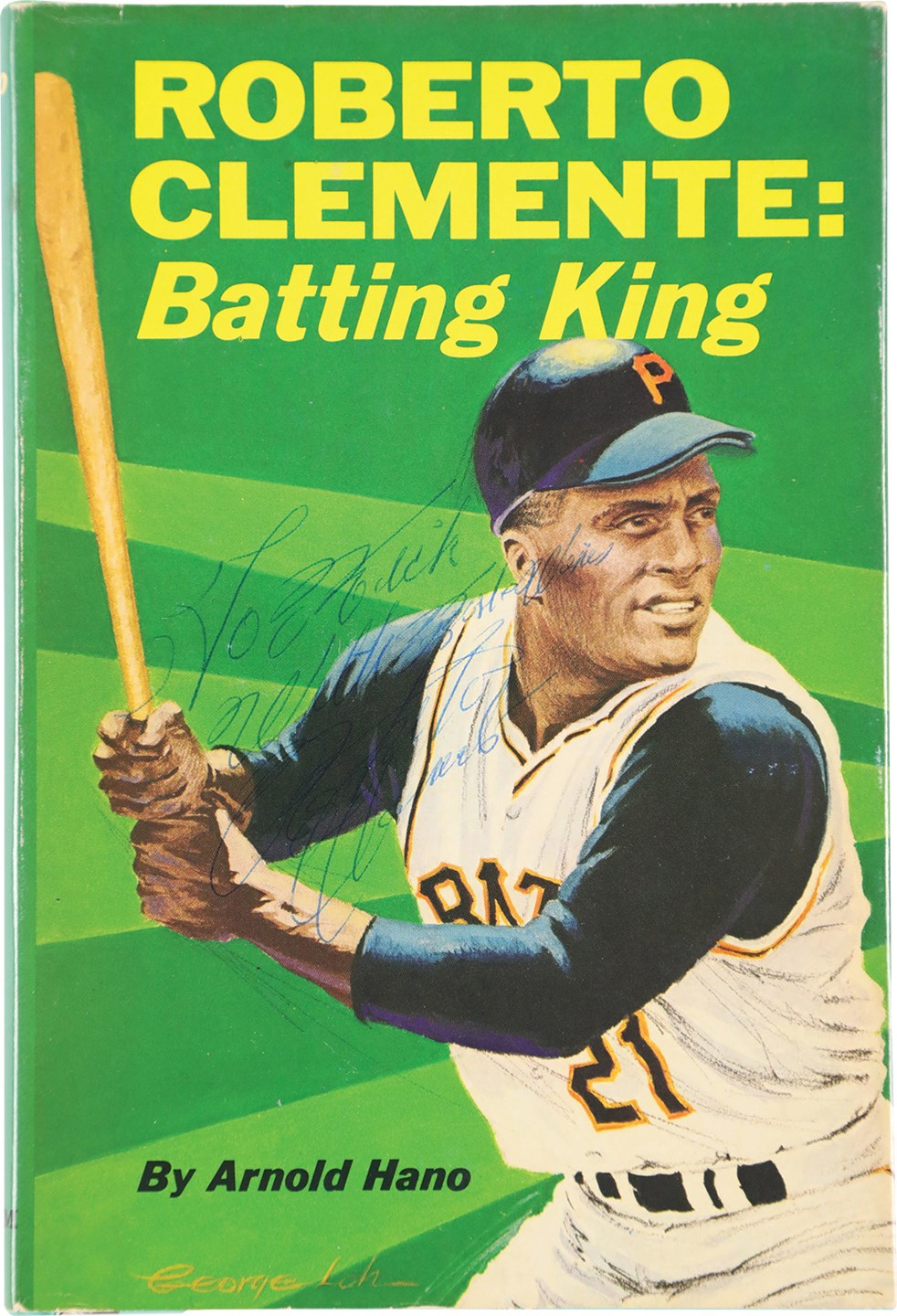 - 1968 Roberto Clemente "Batting King" Signed Hardcover Book (PSA)