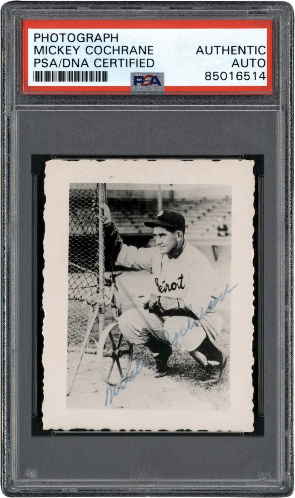 Baseball Autographs - Mickey Cochrane Signed Photograph (PSA)