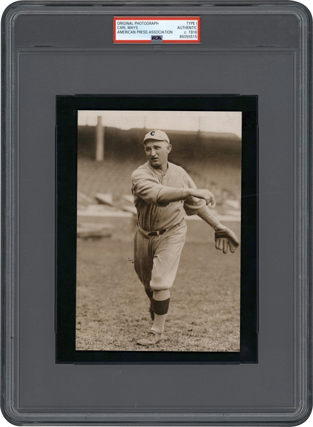 - 1916 Carl Mays Rookie Era Original Photograph (PSA Type I)