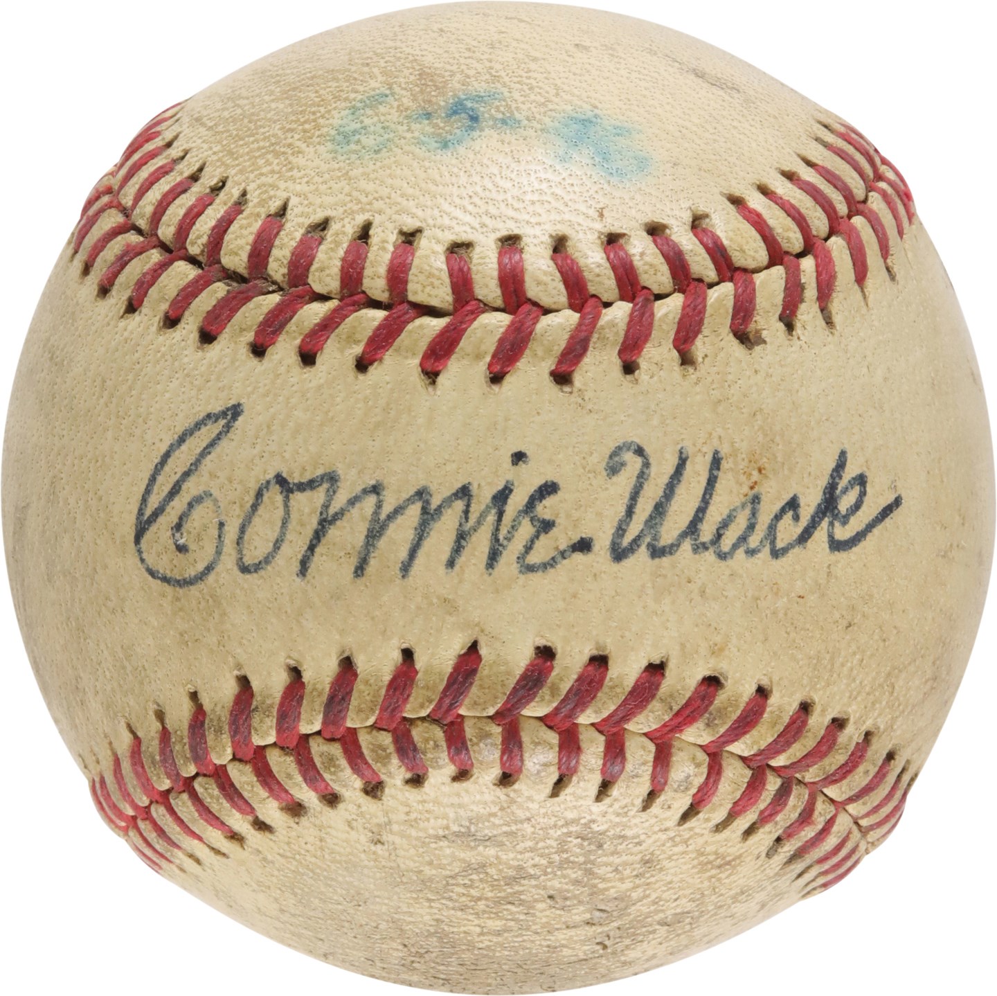 Connie Mack Single-Signed Baseball (PSA)