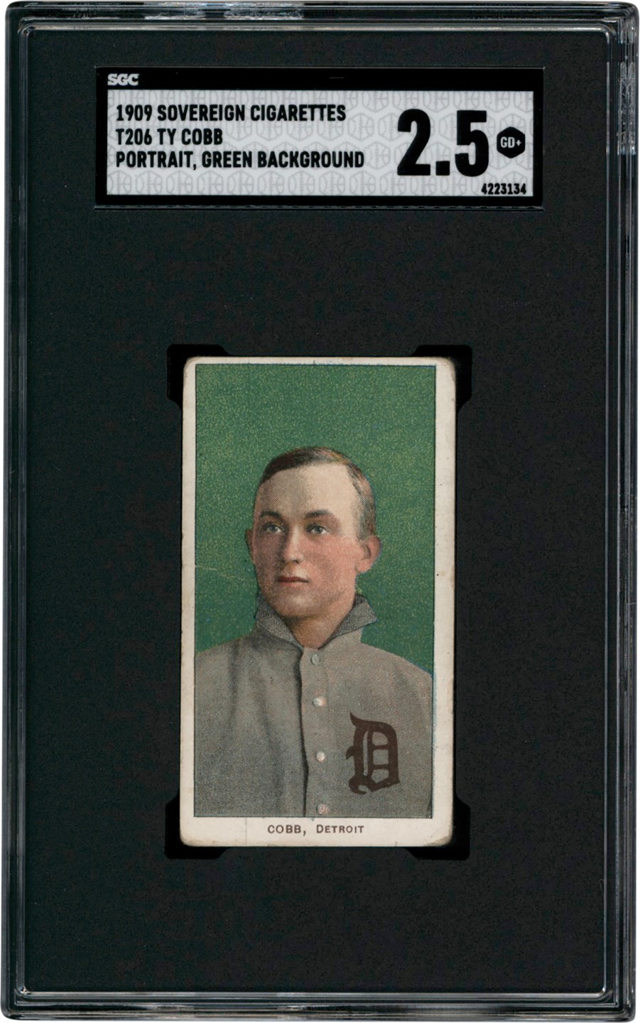 - 909-1911 T206 Ty Cobb (Green Portrait) SGC GD+ 2.5 (Sovereign 150)