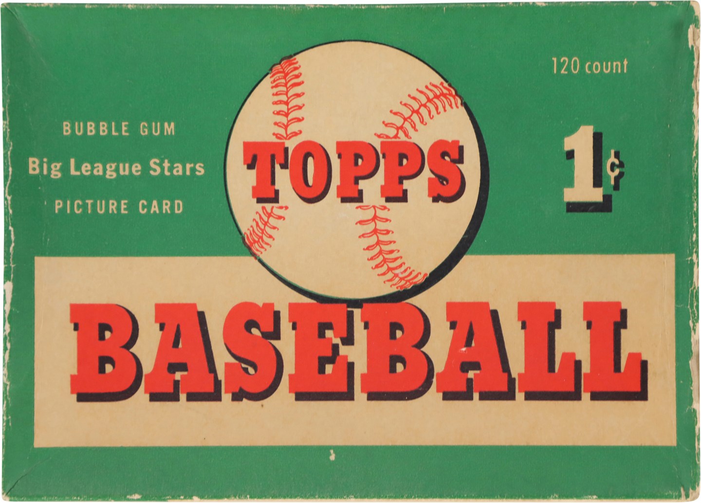 - 1954 Topps Baseball Undated 1-Cent Empty Display Box