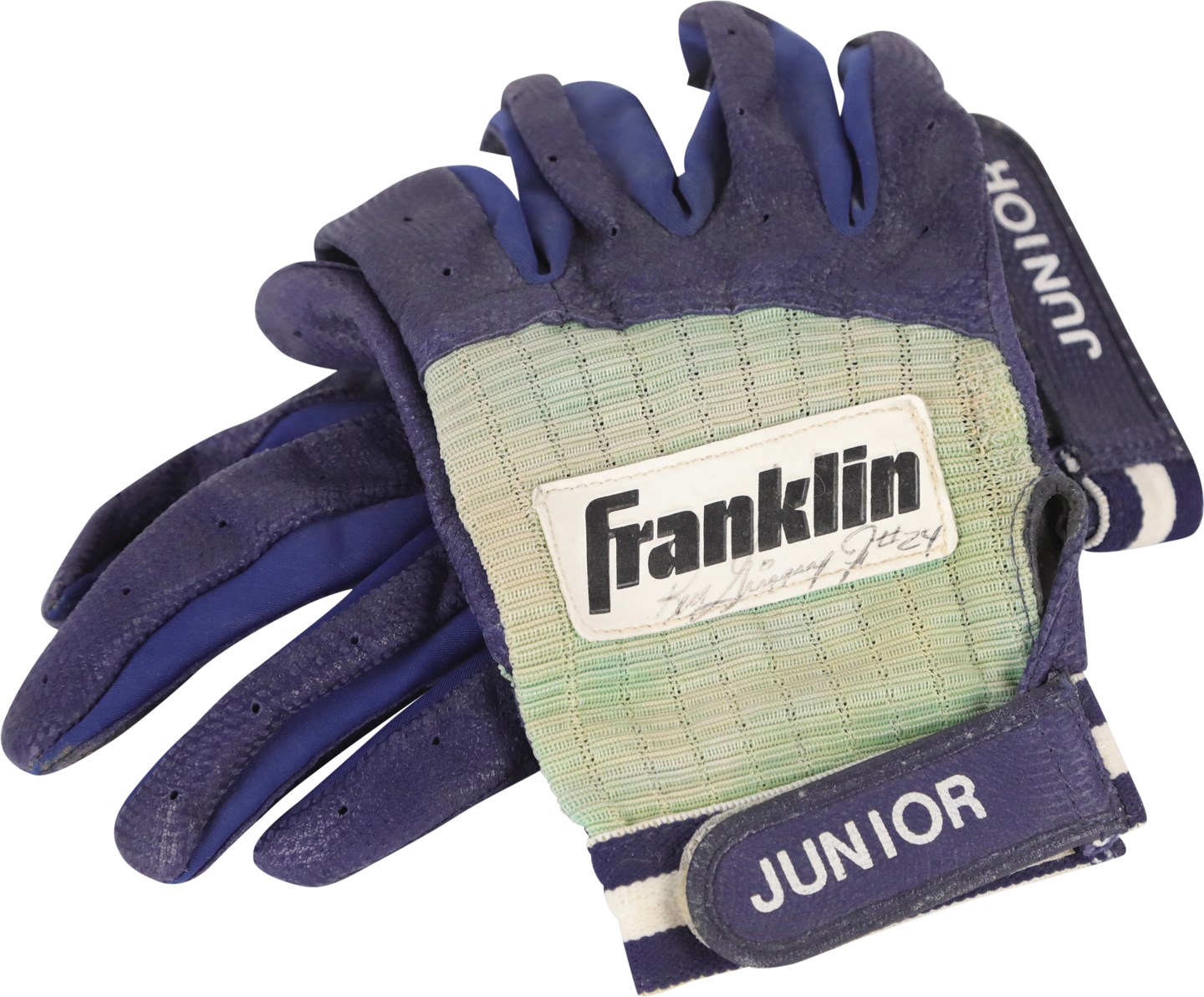 Baseball Autographs - Late 1990s Ken Griffey Jr. Seattle Mariners Signed Game Used Batting Gloves