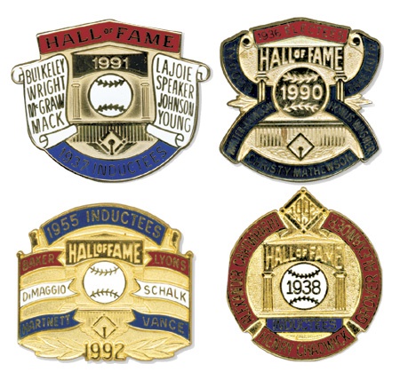 - Ted Williams’ Guest Hall of Fame Press Pins (4)