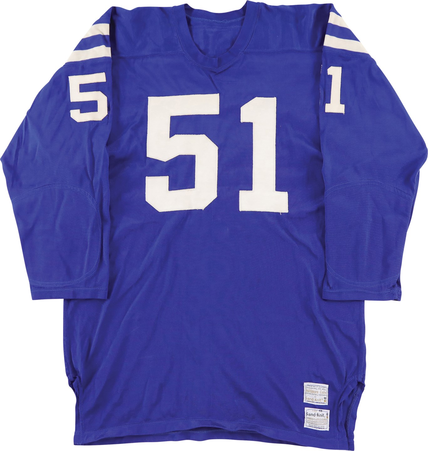 - 1971-72 Bill Laskey Baltimore Colts Game Worn Jersey