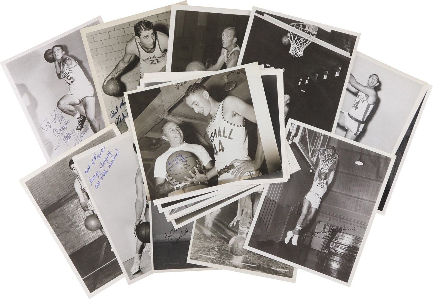 - 1950s-60s Signed Vintage Basketball Photograph Collection (29)