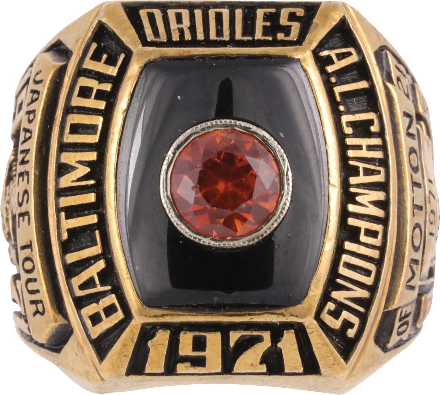 1971 Curt Motton Baltimore Orioles American League Championship Player Ring