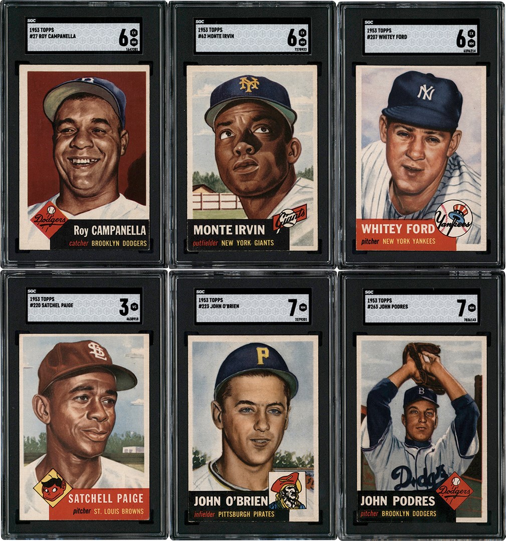 - 1953 Topps Baseball Near-Complete Set w/SGC Satchel Paige (270/274)
