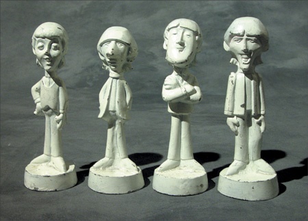 - The Beatles Cartoon Figure Casts (4)