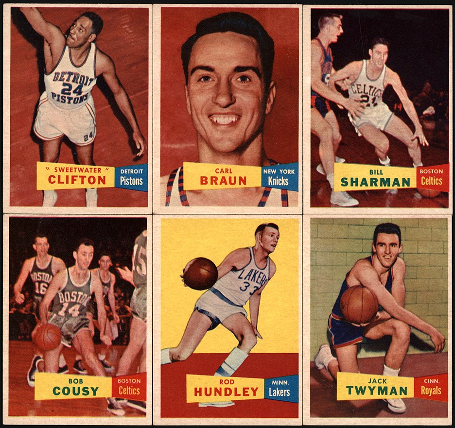Basketball Cards - 1957-1958 Topps Basketball Near-Complete Set (78/80)