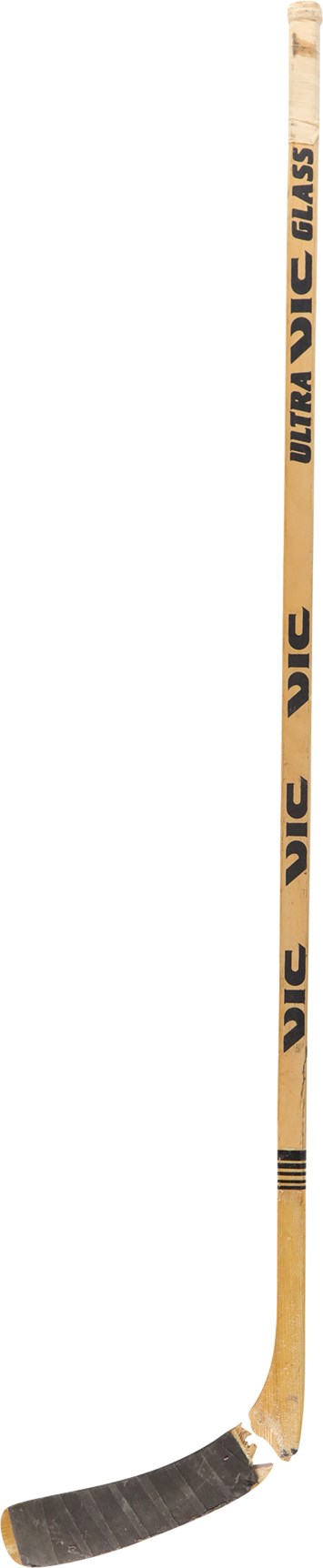 - Early Phil Housley Game Used Hockey Stick