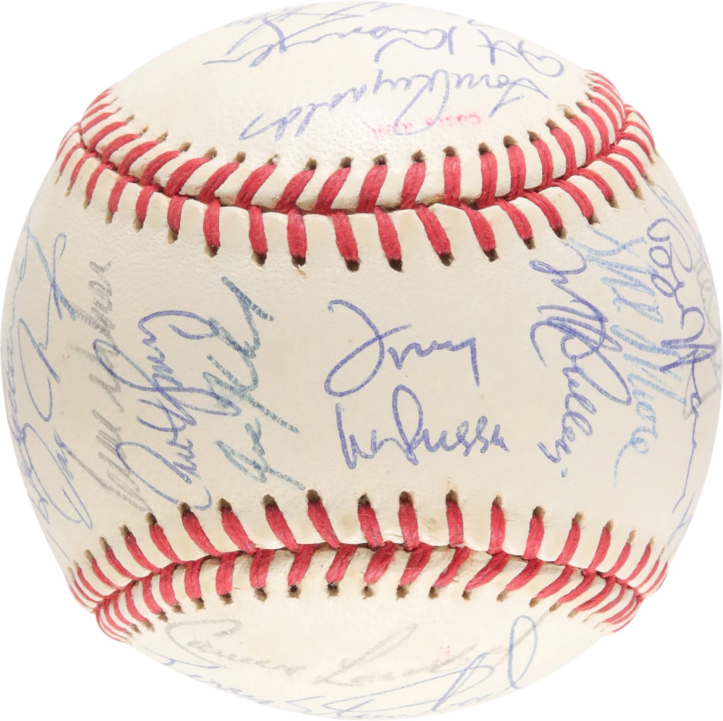 Baseball Autographs - High-Grade 1990 Oakland A's World Series Team-Signed Baseball