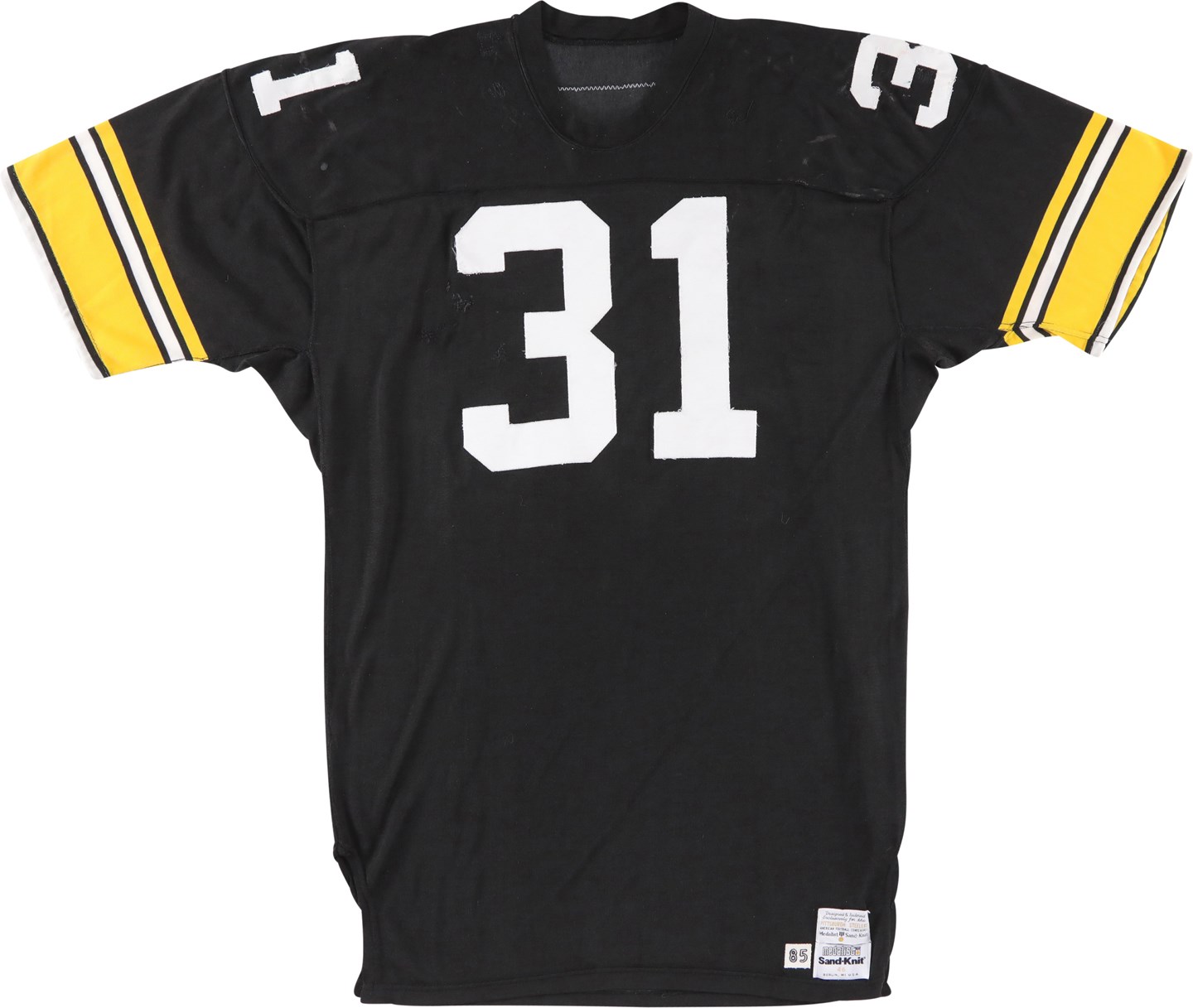 - 1985 Donnie Shell Pittsburgh Steelers Game Worn Jersey (Steelers Letter, Photo-Matched, Superior Use)