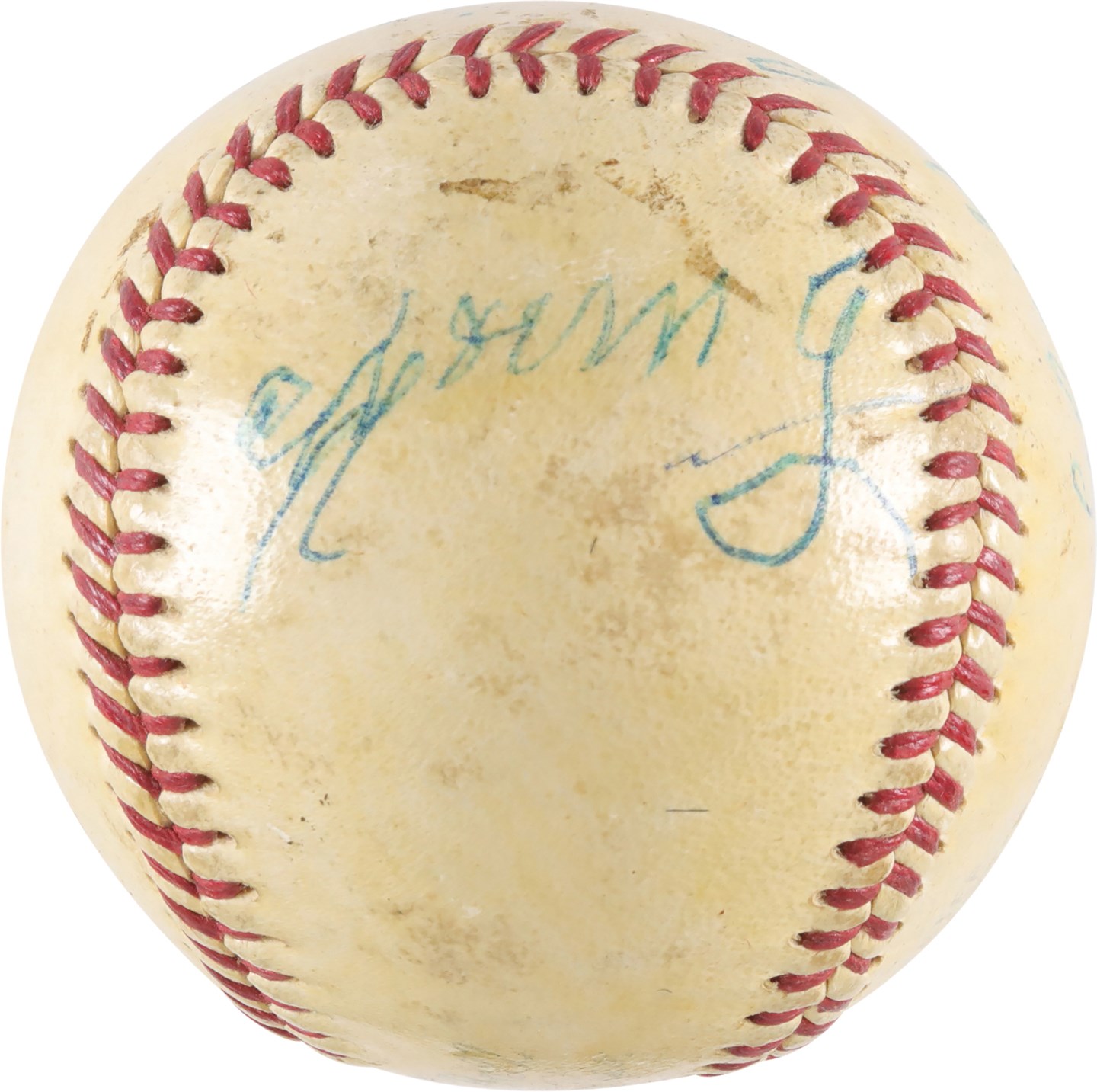 Baseball Autographs - Cy Young and Clark Griffith Dual-Signed Baseball (PSA)