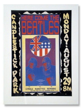- The Beatles Candlestick Park Concert Poster (17x24.5”)