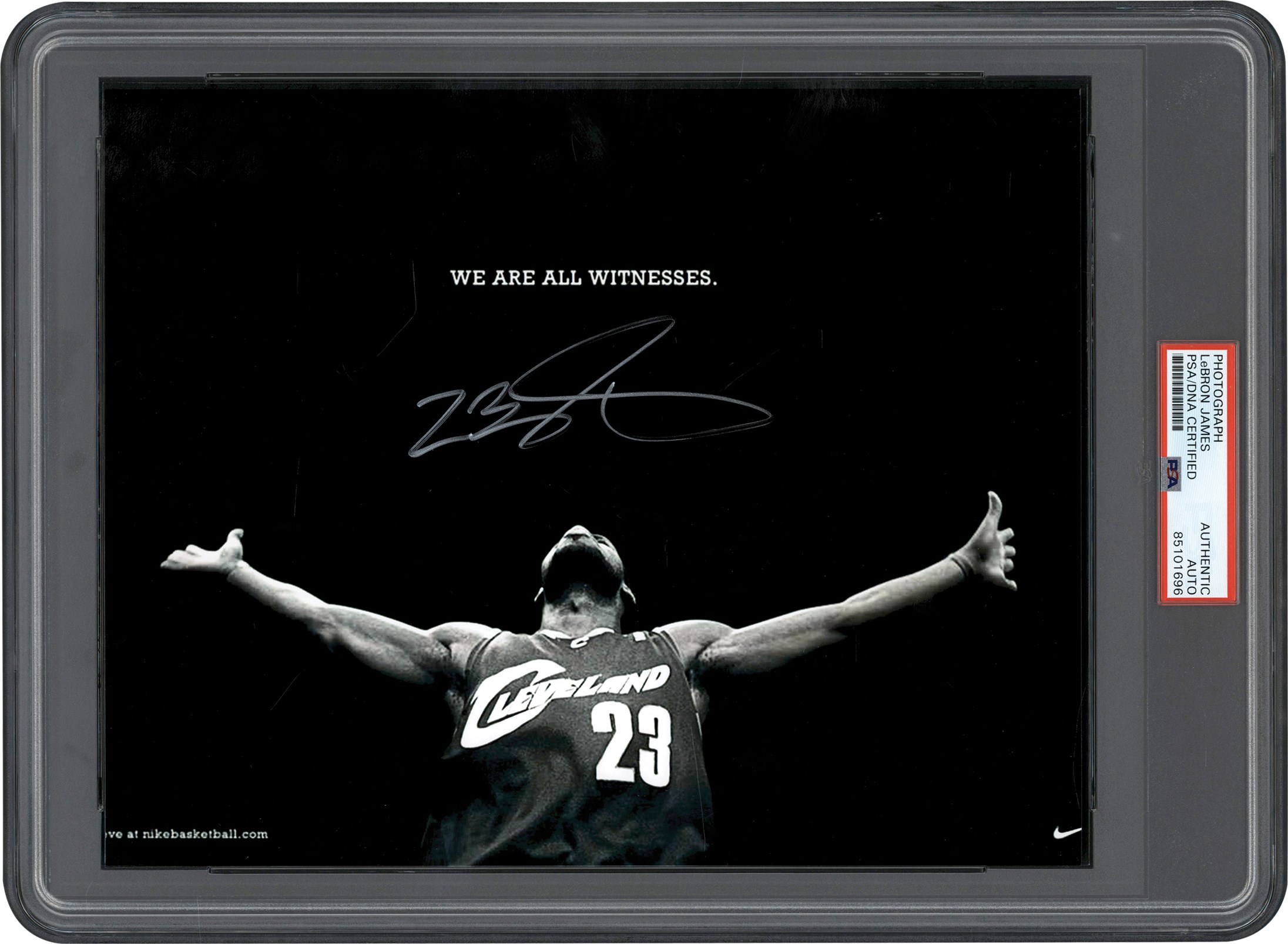 LeBron James Signed "Witness" Photograph (PSA)