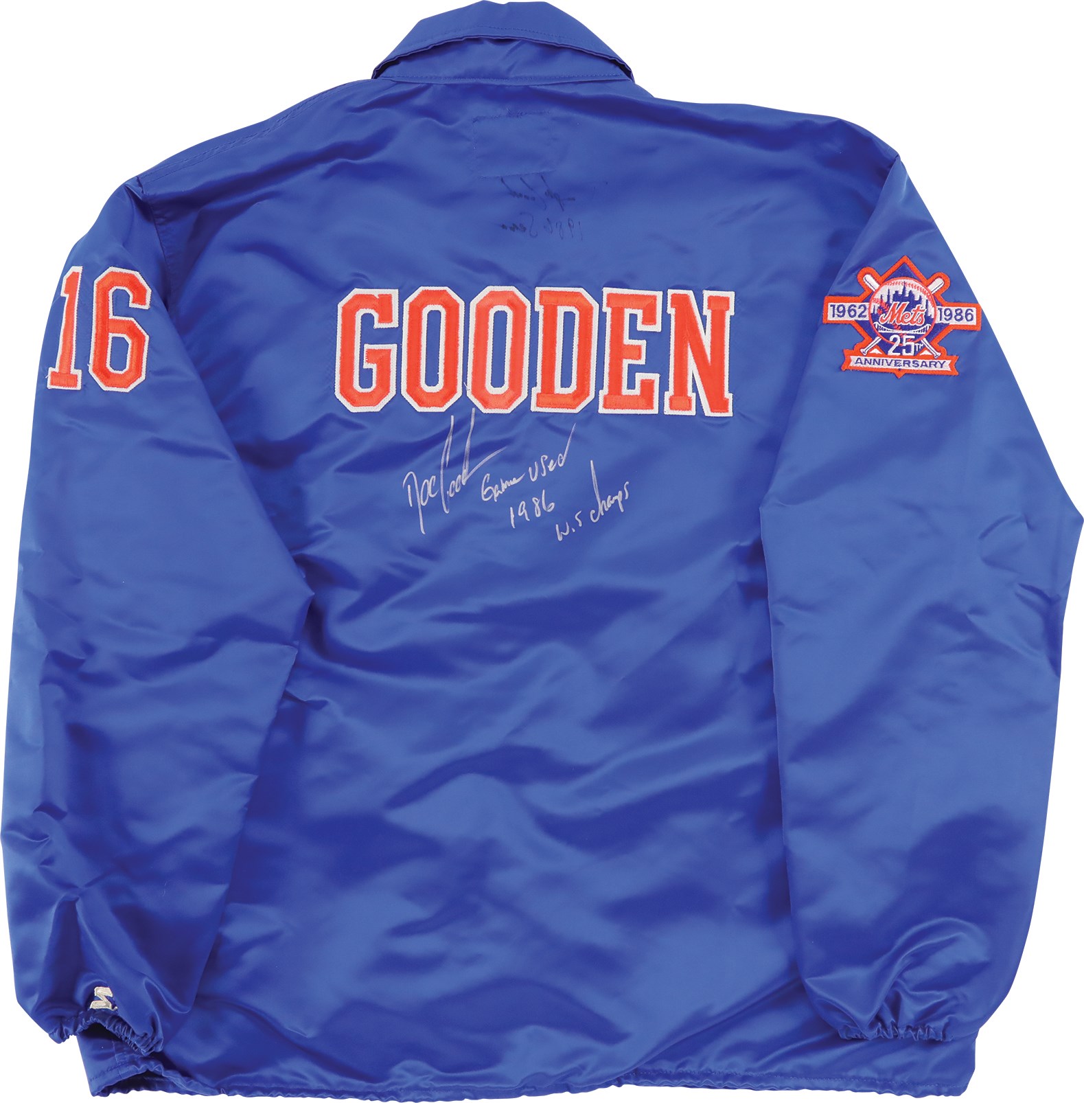 Baseball Equipment - 1986 Dwight Gooden New York Mets Warmup Jacket - World Championship Season