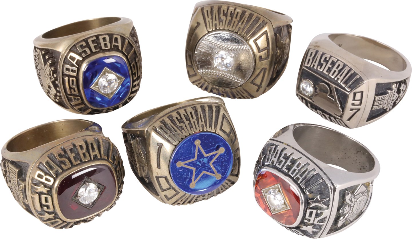 Baseball Awards - 1991-97 George Pfister Major League Baseball  All-Star Game Ring Collection (6)