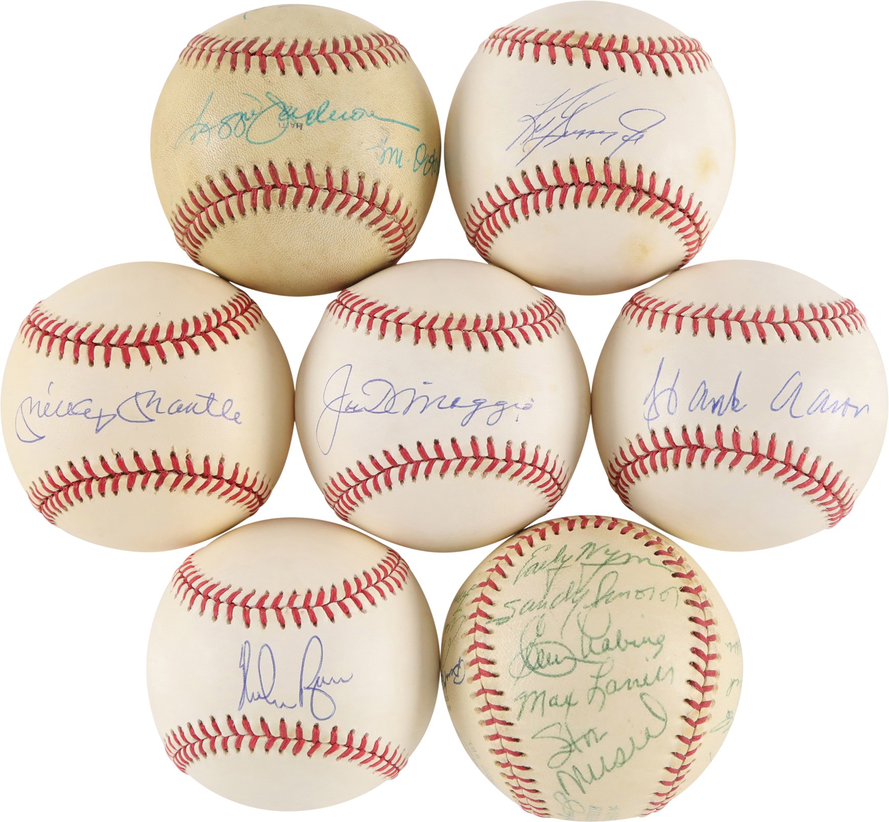 Baseball Autographs - Hall of Famers & Stars Signed Baseball Collection (14)