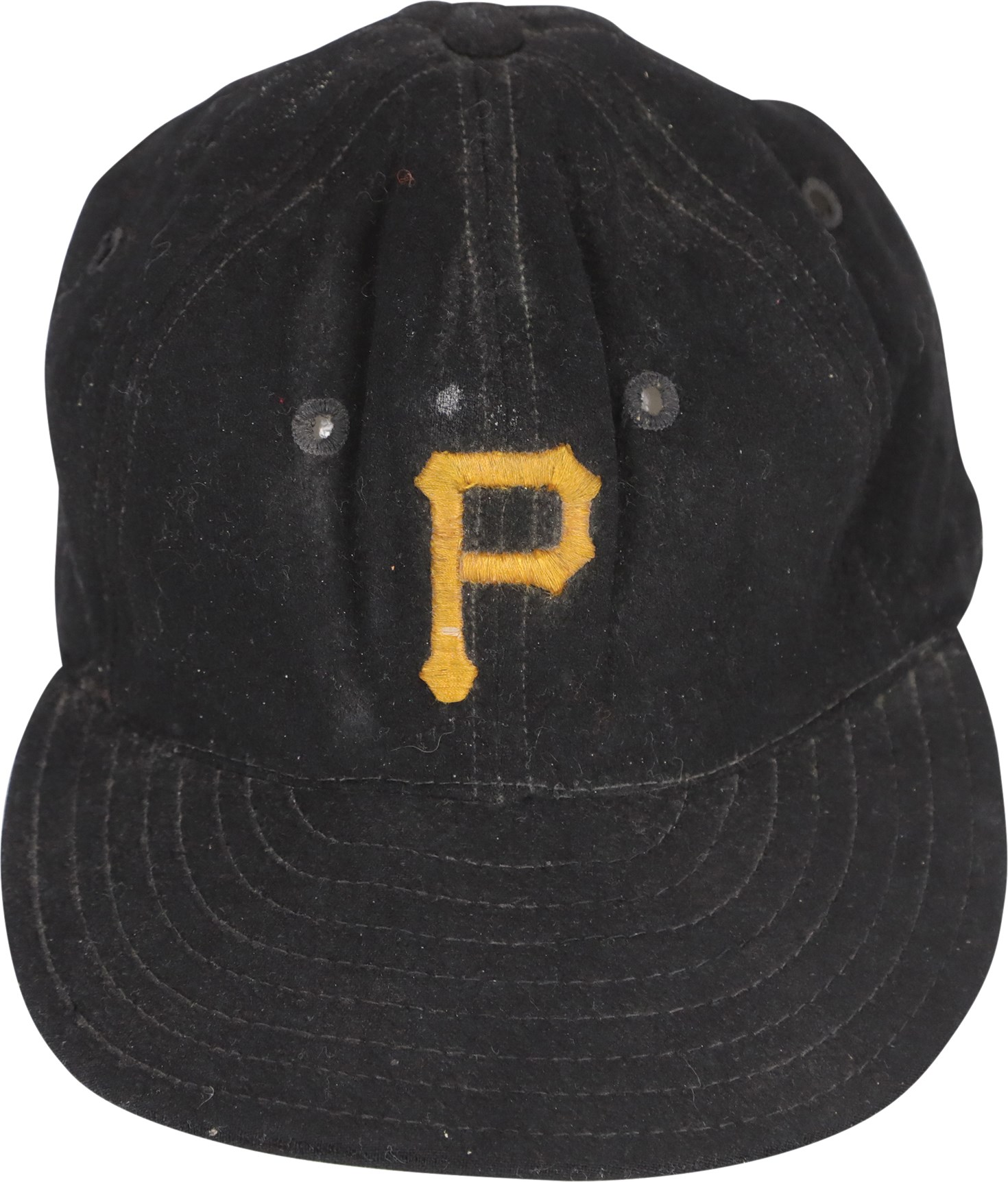 - 1940s Ralph Kiner Pittsburgh Pirates Signed Game Worn Cap