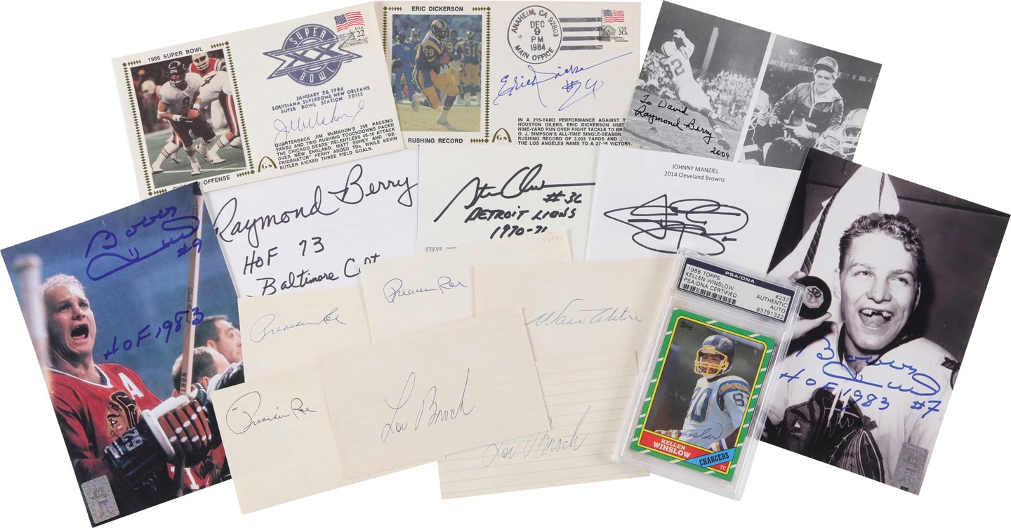 Baseball Autographs - Massive Multi-Sport Autograph Collection (1,750+) with Hall of Famers