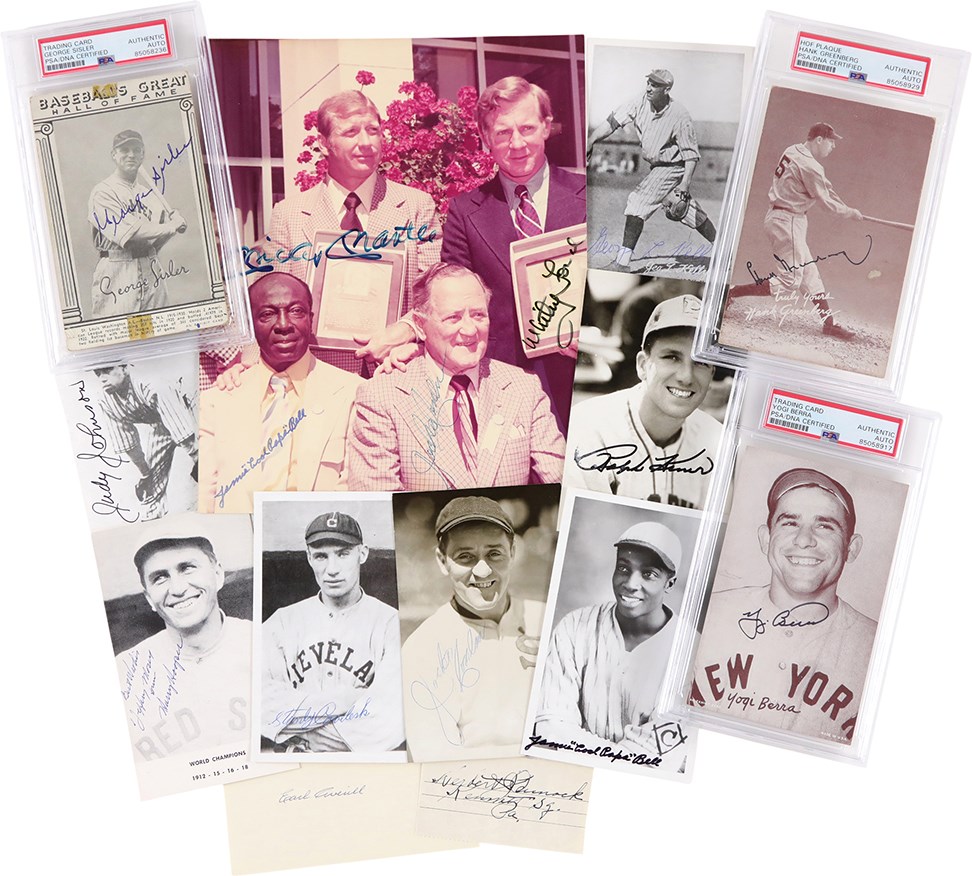 Baseball Autographs - Vintage Baseball Autograph Collection w/HOFers (138)