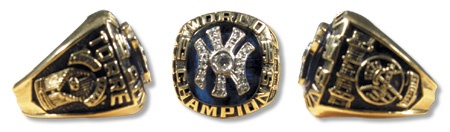 - 1996 New York Yankees World Championship Ring