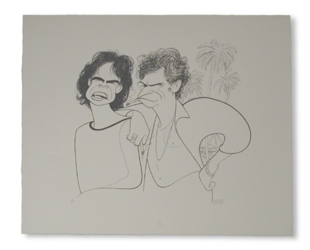 - Al Hirschfeld Keith Richards & Mick Jagger Lithograph (18x23”)