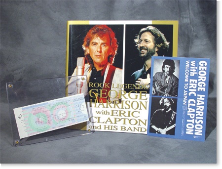 - George Harrison & Eric Clapton Japanese Concert Lot