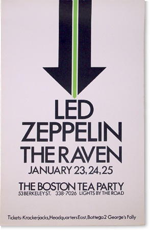 - Led Zeppelin Boston Tea Party Concert Poster (11x18”)