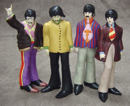- The Beatles Goebels Figures Complete Set of Four