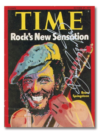 - Bruce Springsteen Signed Time Cover