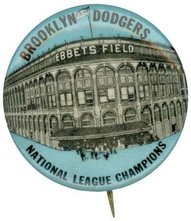 Dodgers - Ebbets Field Celluloid Pin