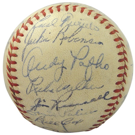 - The Team That Bobby Thomson Killed With His Shot Heard Round The World -- 1951 Brooklyn Dodgers Signed Baseball