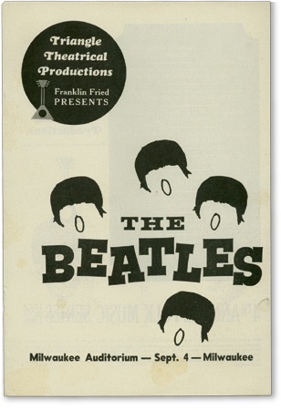 - 1964 The Beatles at Milwaukee Auditorium Concert Program
