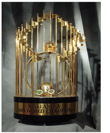 Baseball Awards - 1974 Oakland A’s Full Size World Series Trophy