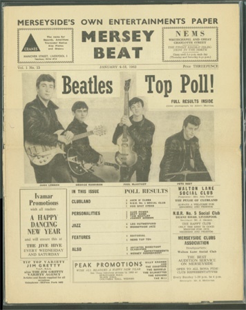 - The Beatles 1962 Mersey Beat Newspaper