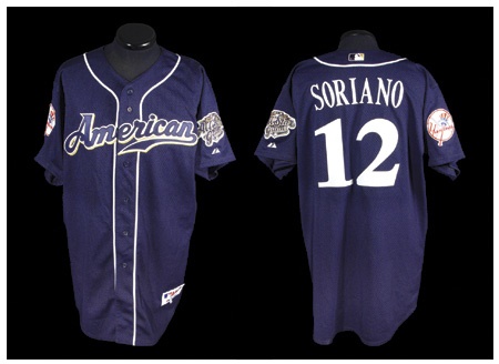 NY Yankees, Giants & Mets - 2002 Alfonso Soriano All-Star Batting Practice Jersey