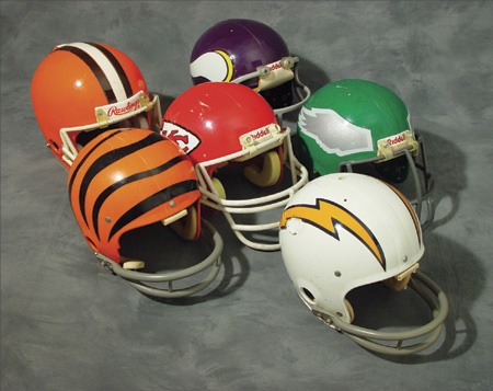 - NFL Game Used Helmet Collection (6)