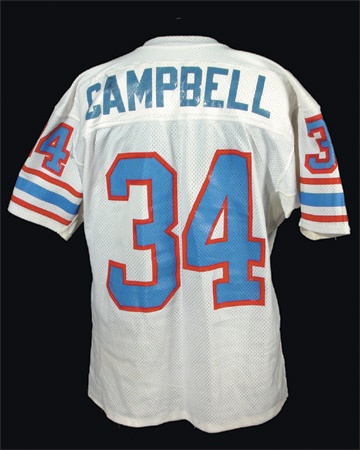 - Earl Campbell Game Worn Home Jersey